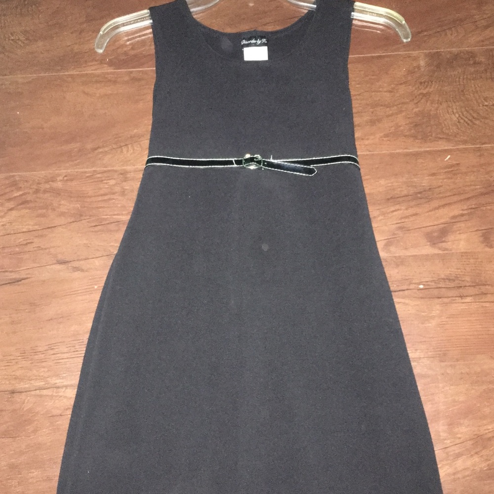 Classy Black Dress with Belt